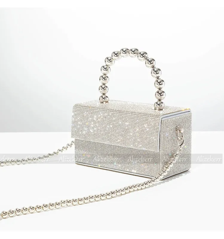 Luxury Crystal Evening Clutch – Shiny Rhinestone Wedding Purse