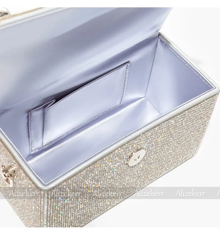 Luxury Crystal Evening Clutch – Shiny Rhinestone Wedding Purse