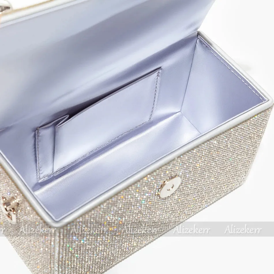 Luxury Crystal Evening Clutch – Shiny Rhinestone Wedding Purse