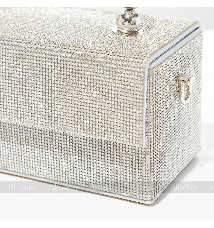 Luxury Crystal Evening Clutch – Shiny Rhinestone Wedding Purse