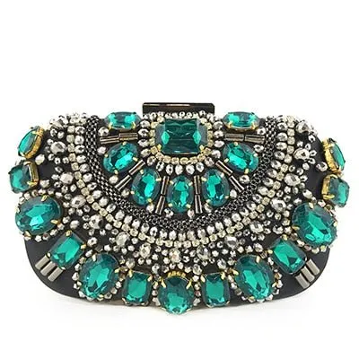 Luxy Moon Crystal Evening Clutch Bags Rhinestone