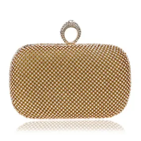 Luxy Moon Evening Clutch Bags Diamond With Chain