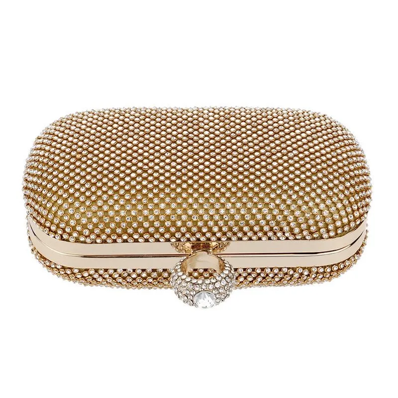 Luxy Moon Evening Clutch Bags Diamond With Chain