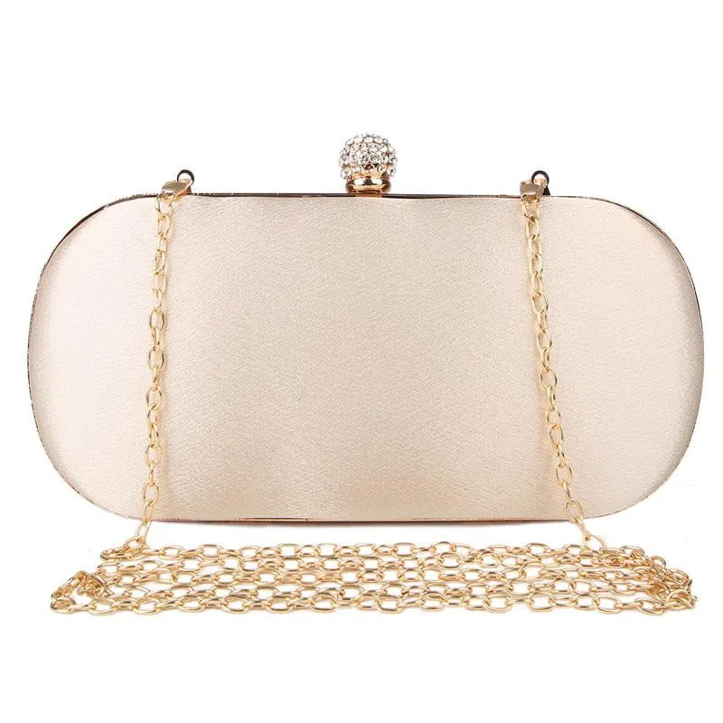 Luxy Moon Gold Evening Bags Crystal Rhinestone Wedding Clutch