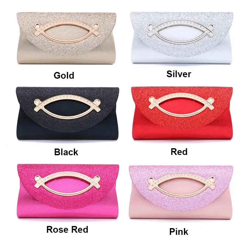 Luxy Moon Sequin Clutch Purse Bag Evening Female Wedding Party Handbag