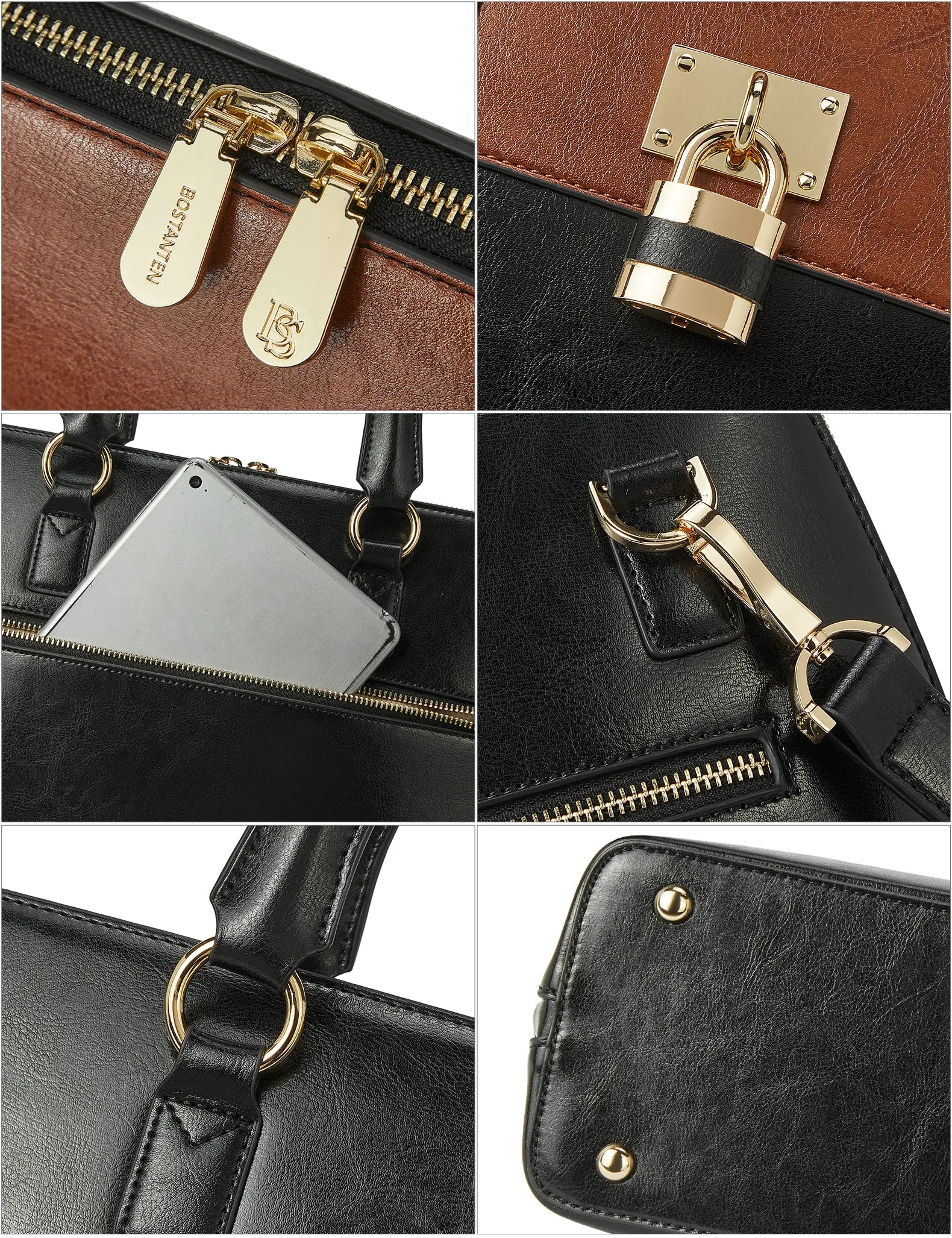 Machk Vintage Style Leather Briefcase — Ultimate Elegance