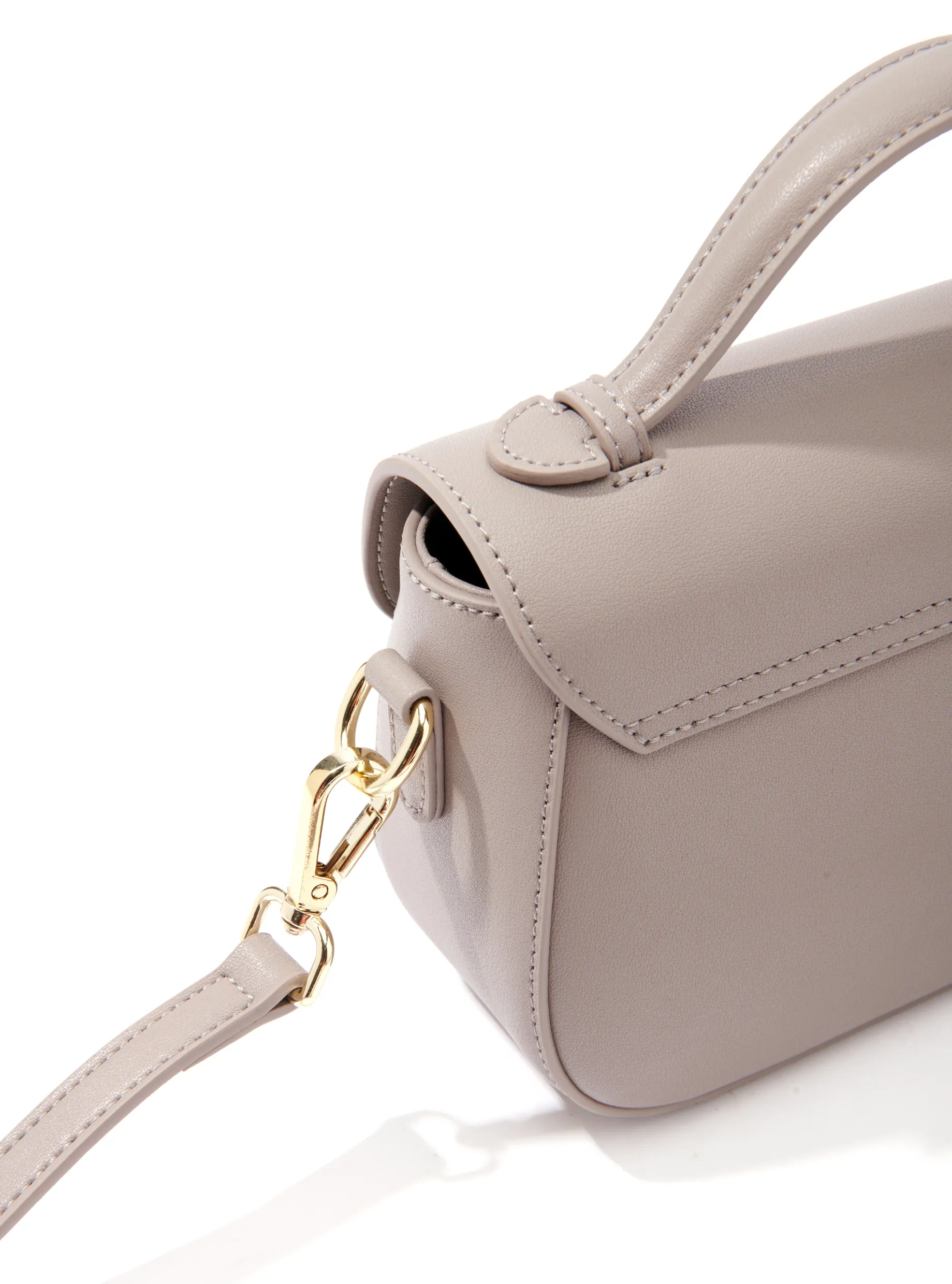 Makoto Leather Bag, Gray