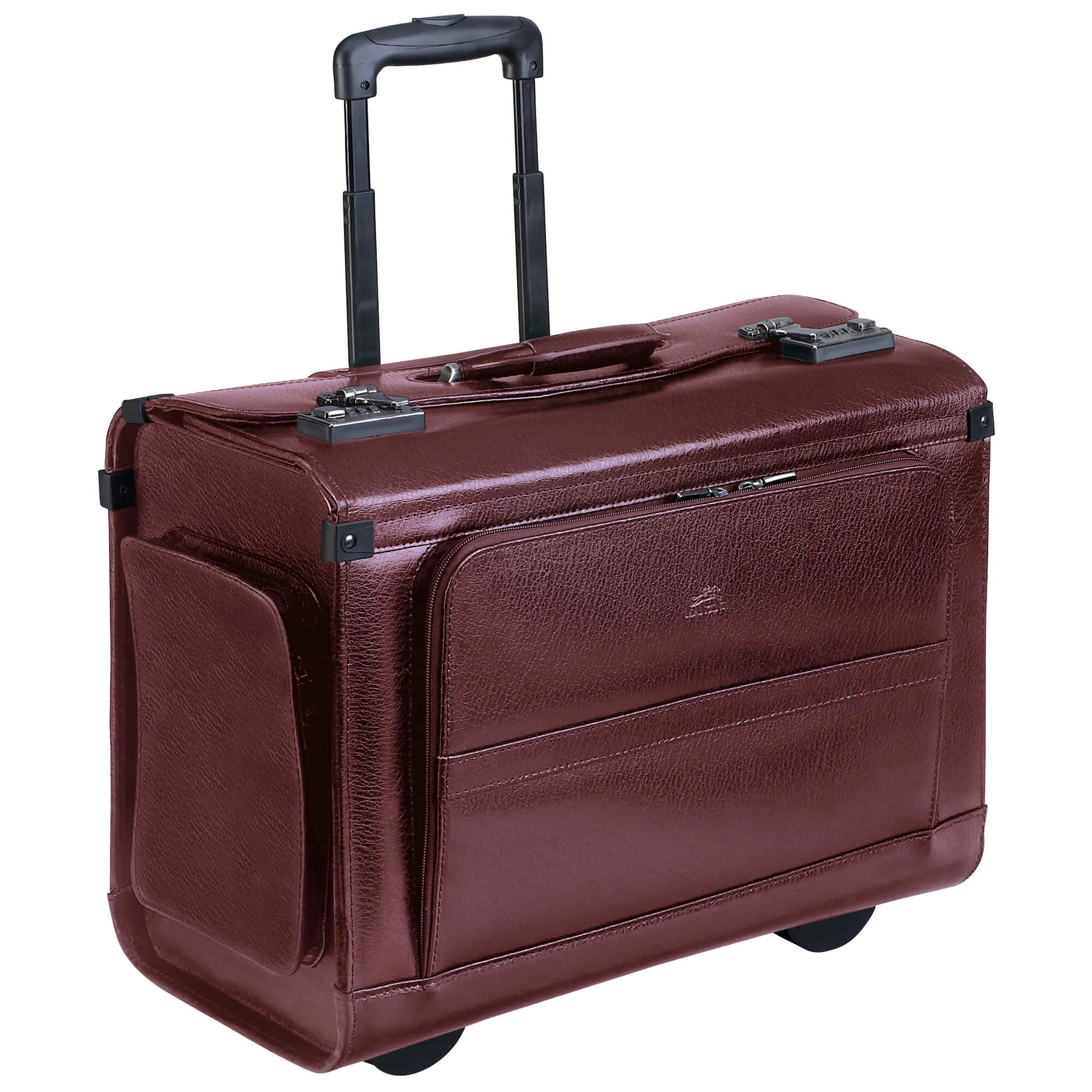 Mancini Leather Wheeled Catalog Case