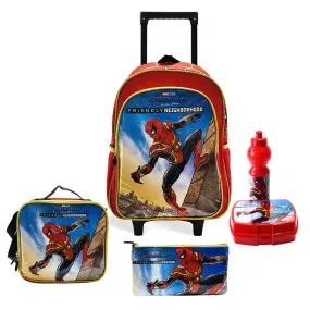 Marvel Spiderman Wall Crawler 18" 5-in-1 Trolley Box Set