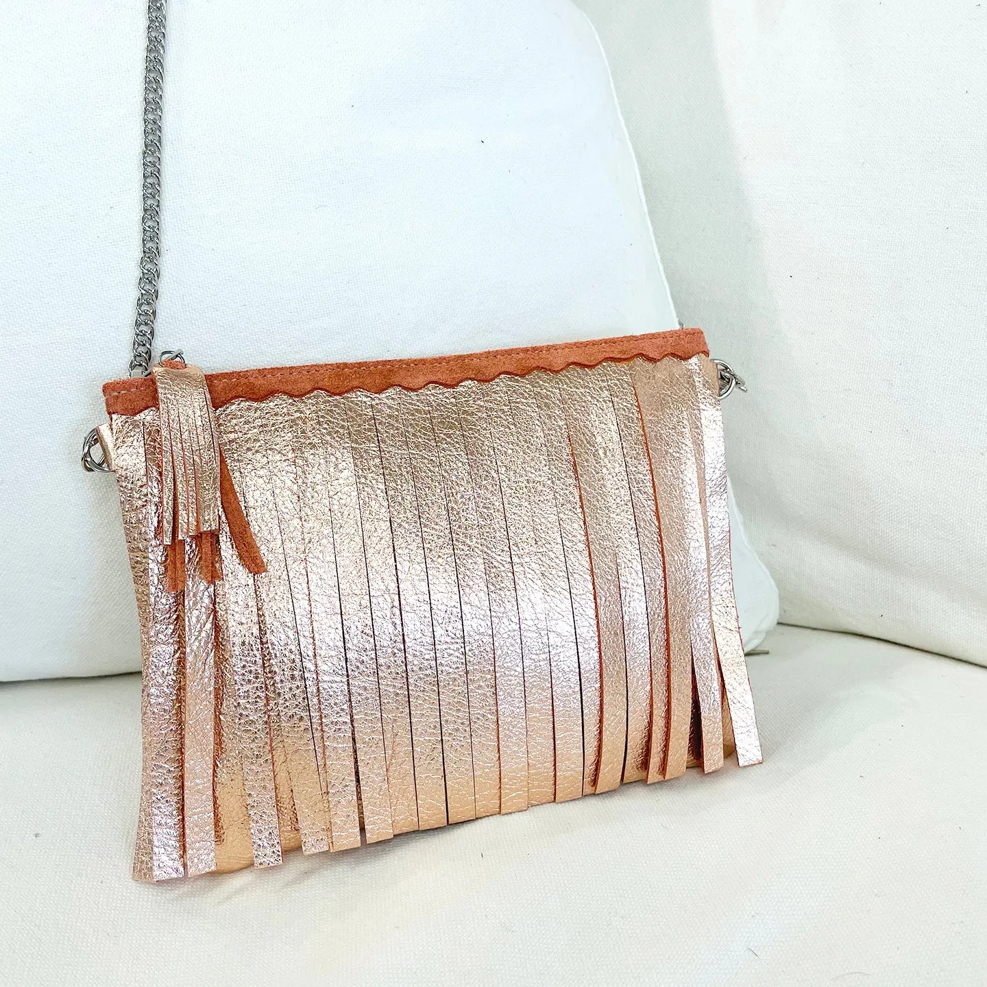 Maya Fringe Rose Gold