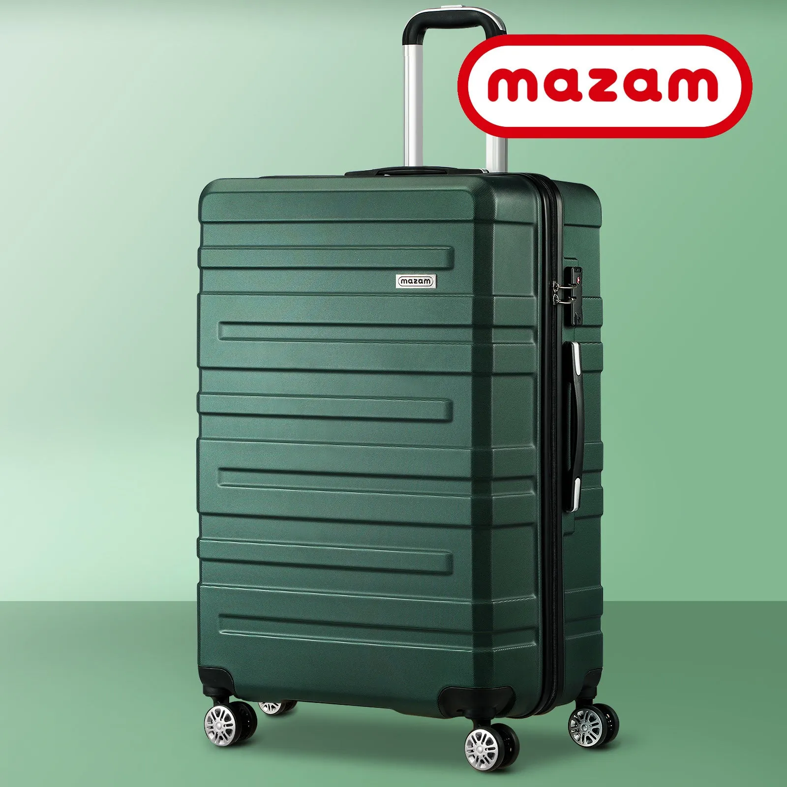 Mazam 28" Luggage Suitcase Trolley Set Travel TSA Lock Storage Hard Case Green