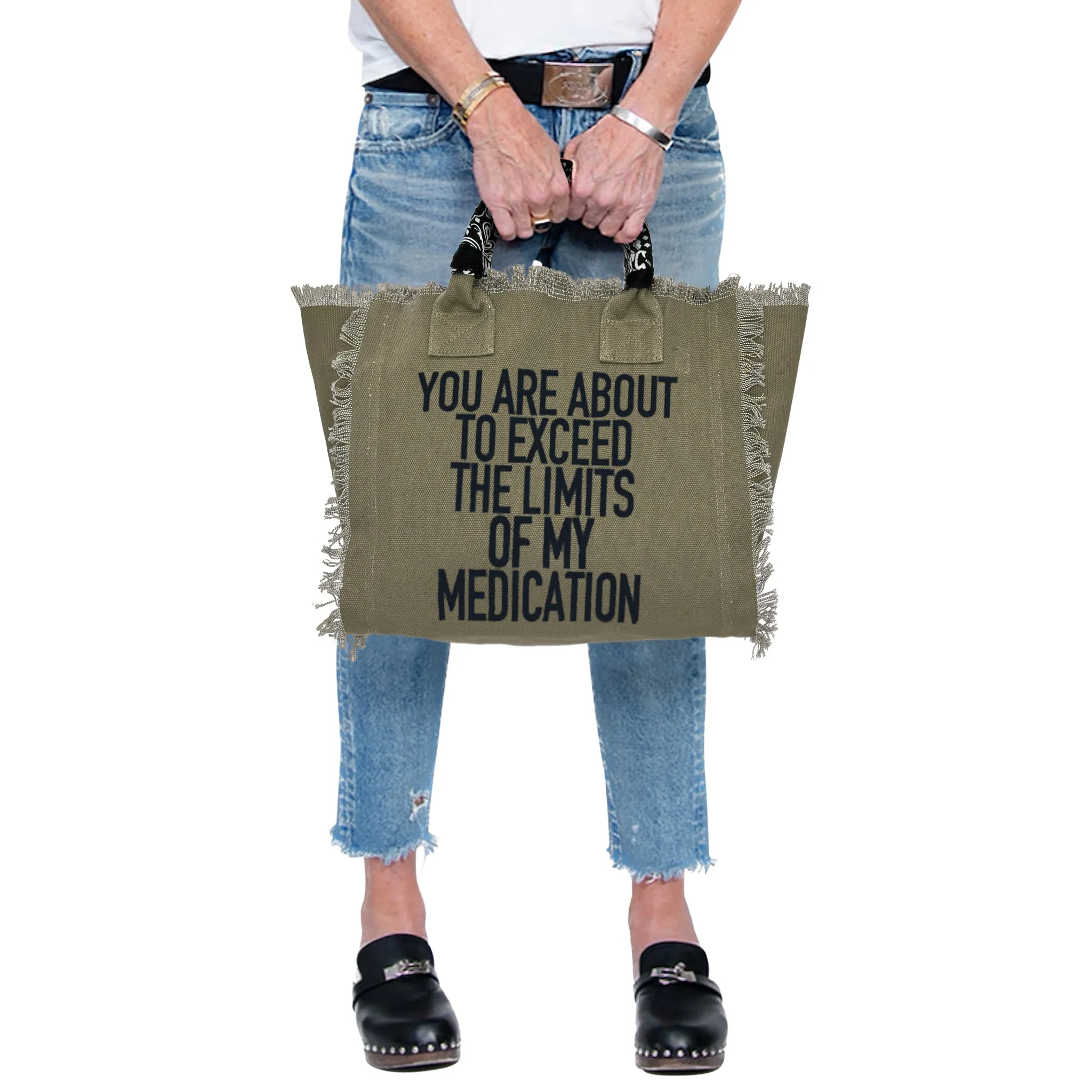 Medication Fringe Canvas Bag