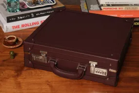 Medium Collectors Briefcase - Burgundy