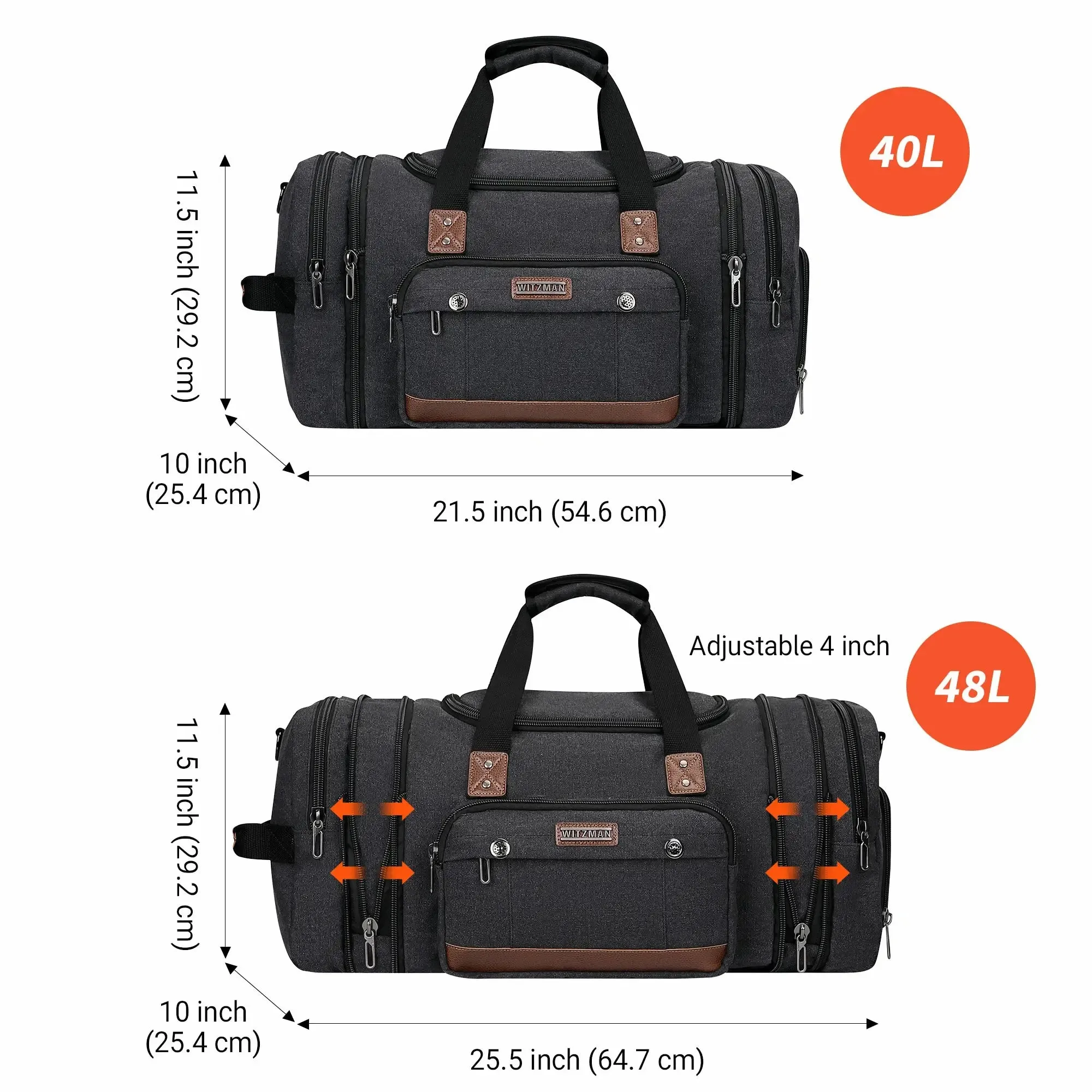 Mens Fashion Large Canvas Travel Duffle Bags