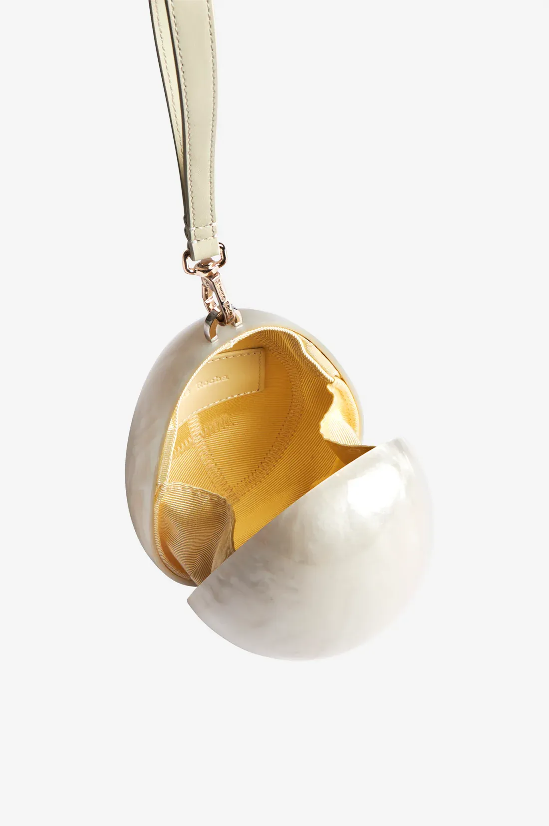 Micro Egg Bag With Pearl Crossbody