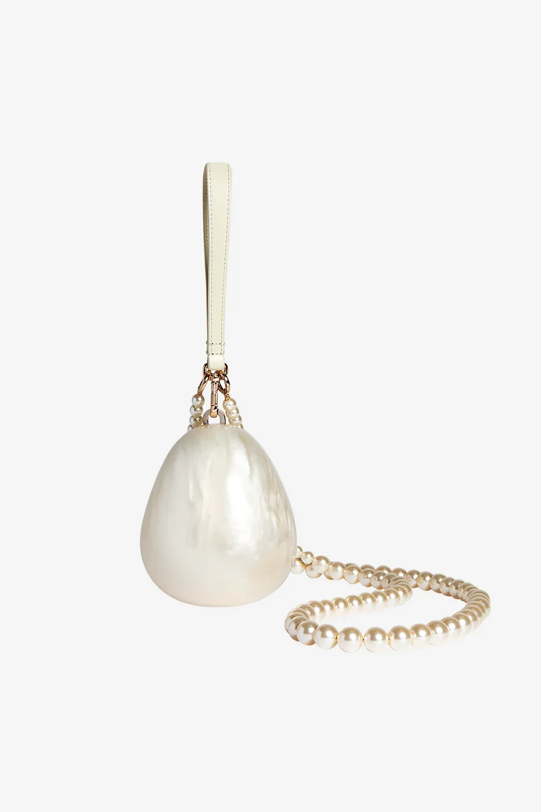 Micro Egg Bag With Pearl Crossbody