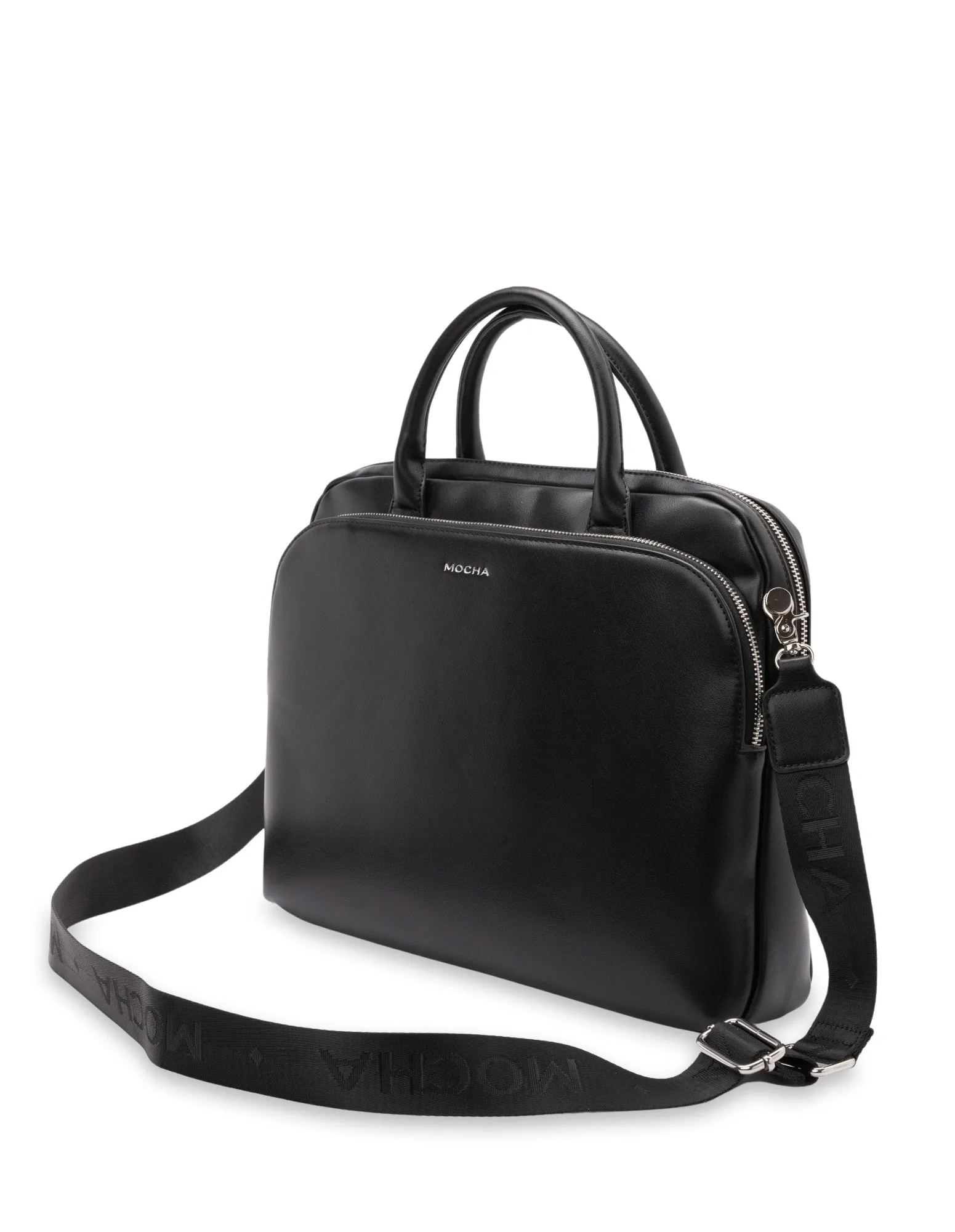 Mocha Medina Work Bag- Black