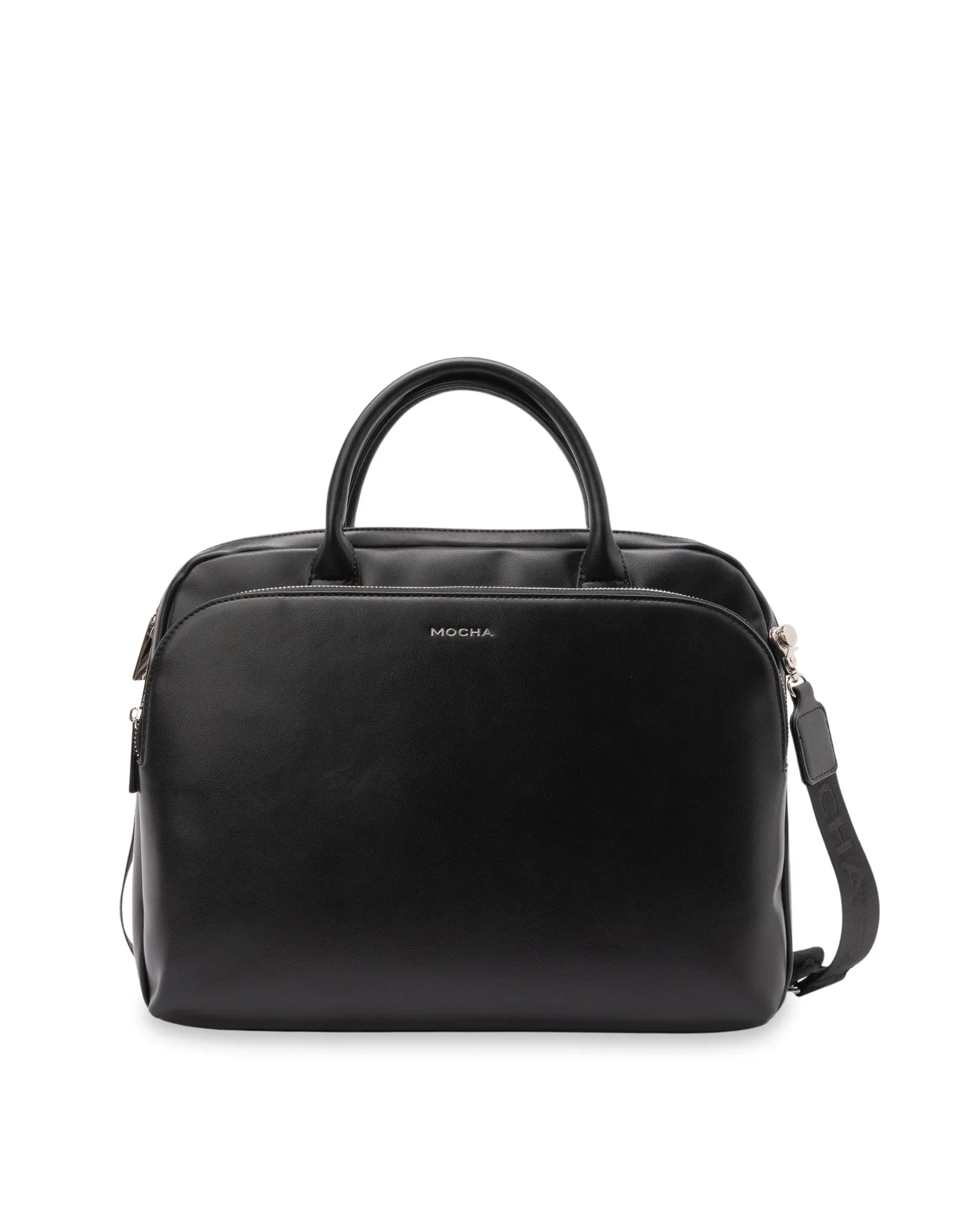 Mocha Medina Work Bag- Black