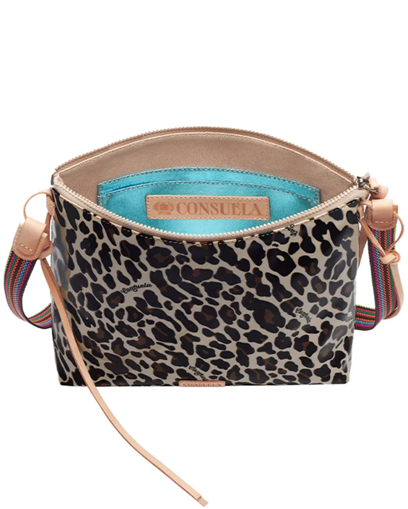 Mona Brown Leopard Downtown Crossbody by Consuela