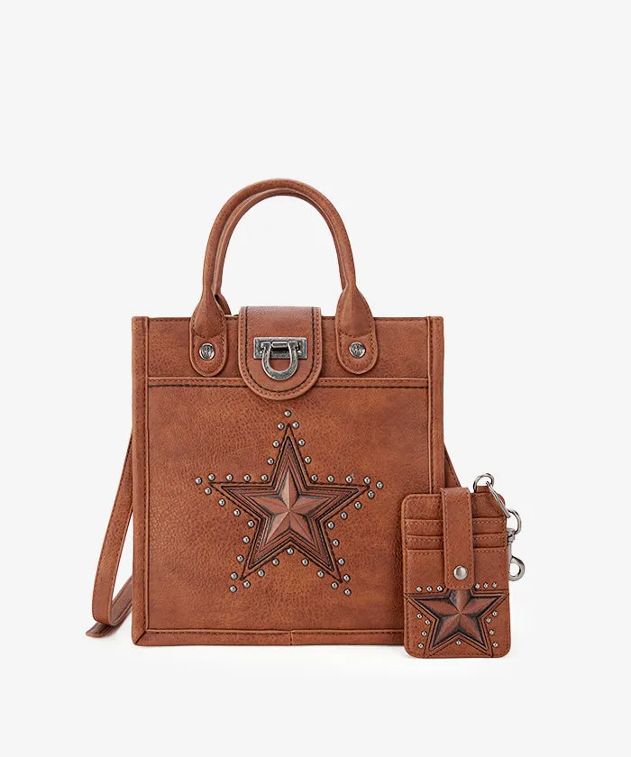 Montana West Longhorn Star Crossbody Purse Set