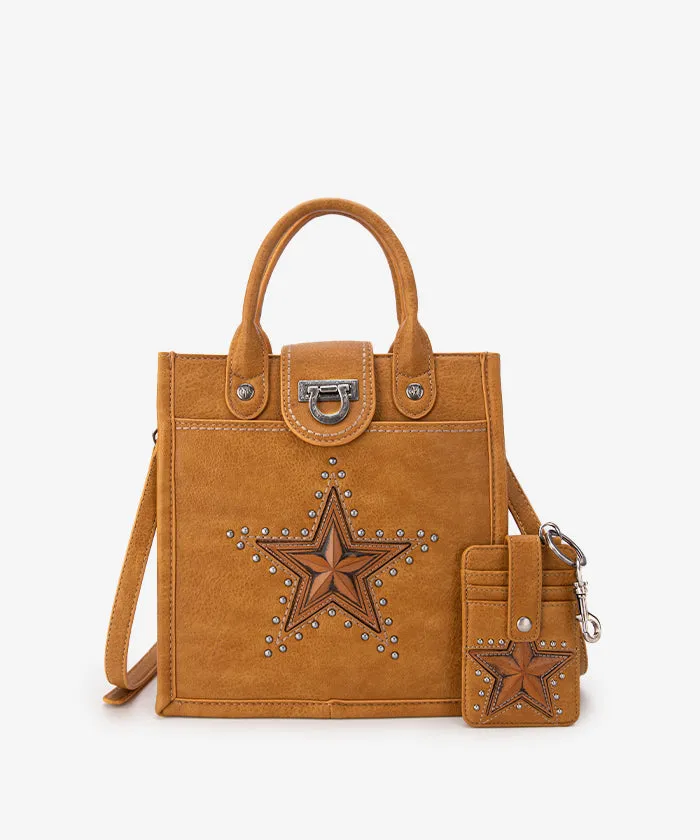 Montana West Longhorn Star Crossbody Purse Set