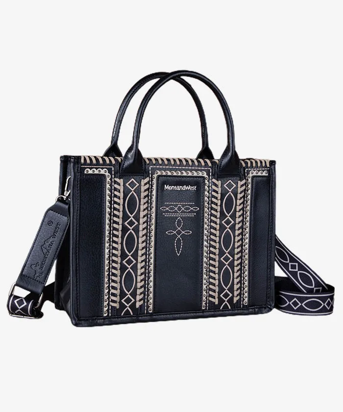 Montana West Whipstitich Crossbody Tote Bag