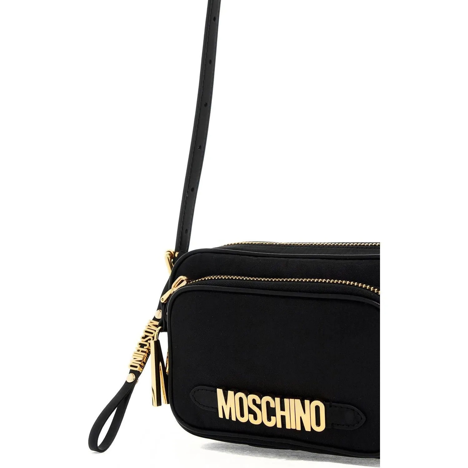 Moschino mini shoulder bag with metal logo