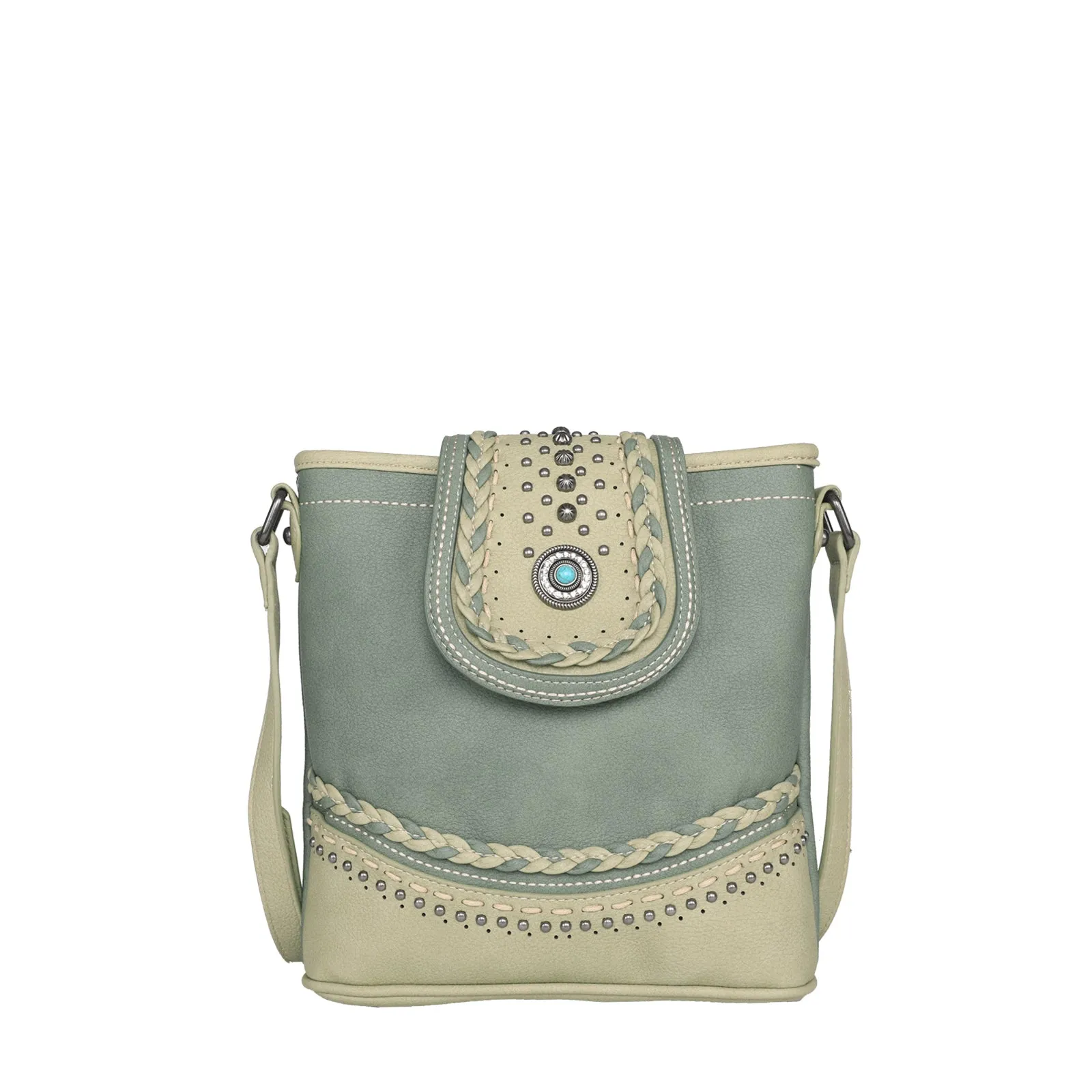 MW1107G-9360 Montana West Concho Collection Concealed Carry Crossbody