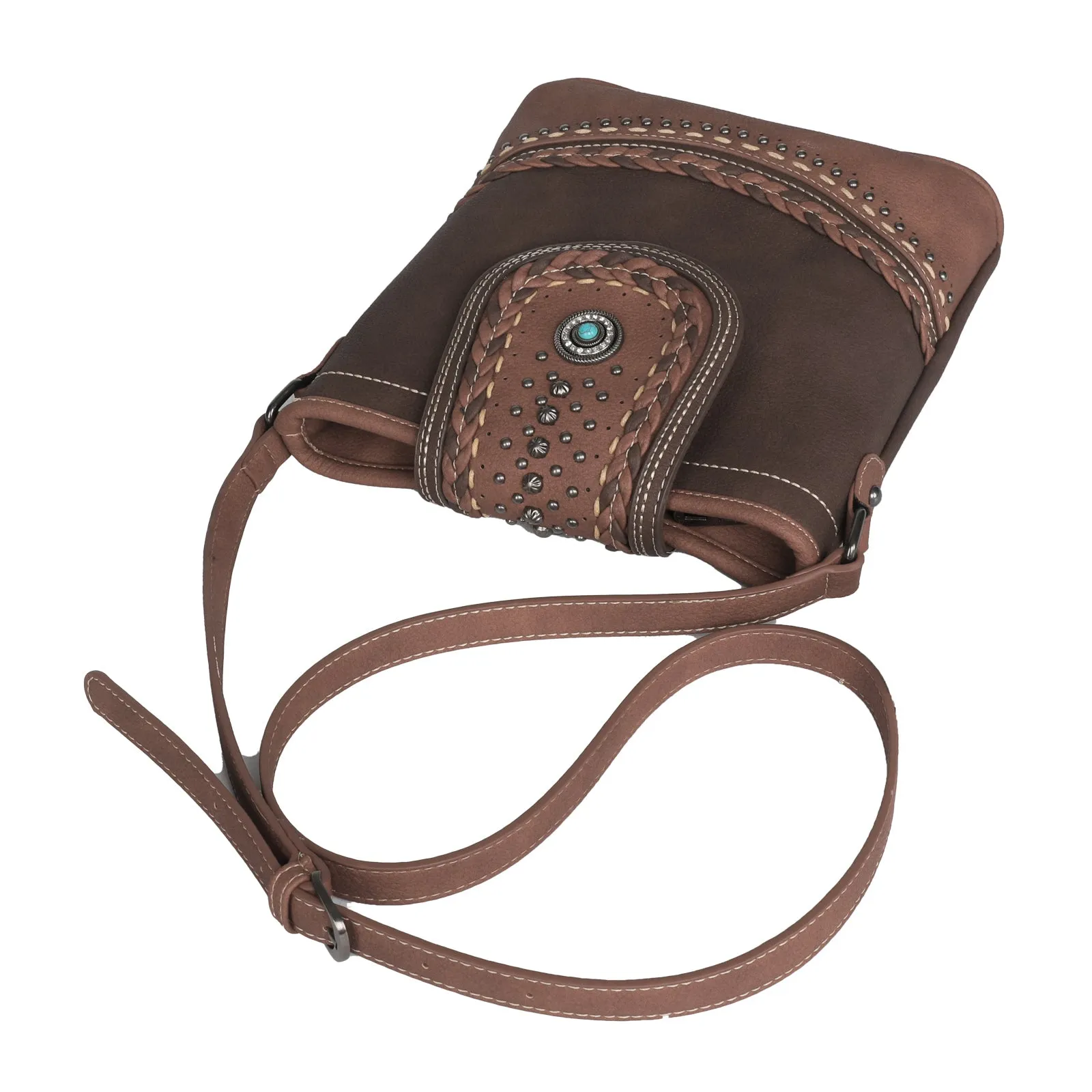 MW1107G-9360 Montana West Concho Collection Concealed Carry Crossbody