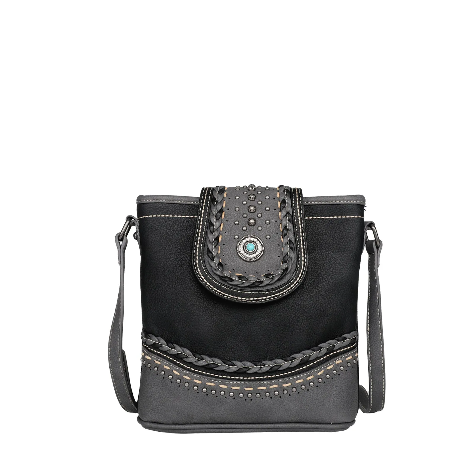 MW1107G-9360 Montana West Concho Collection Concealed Carry Crossbody