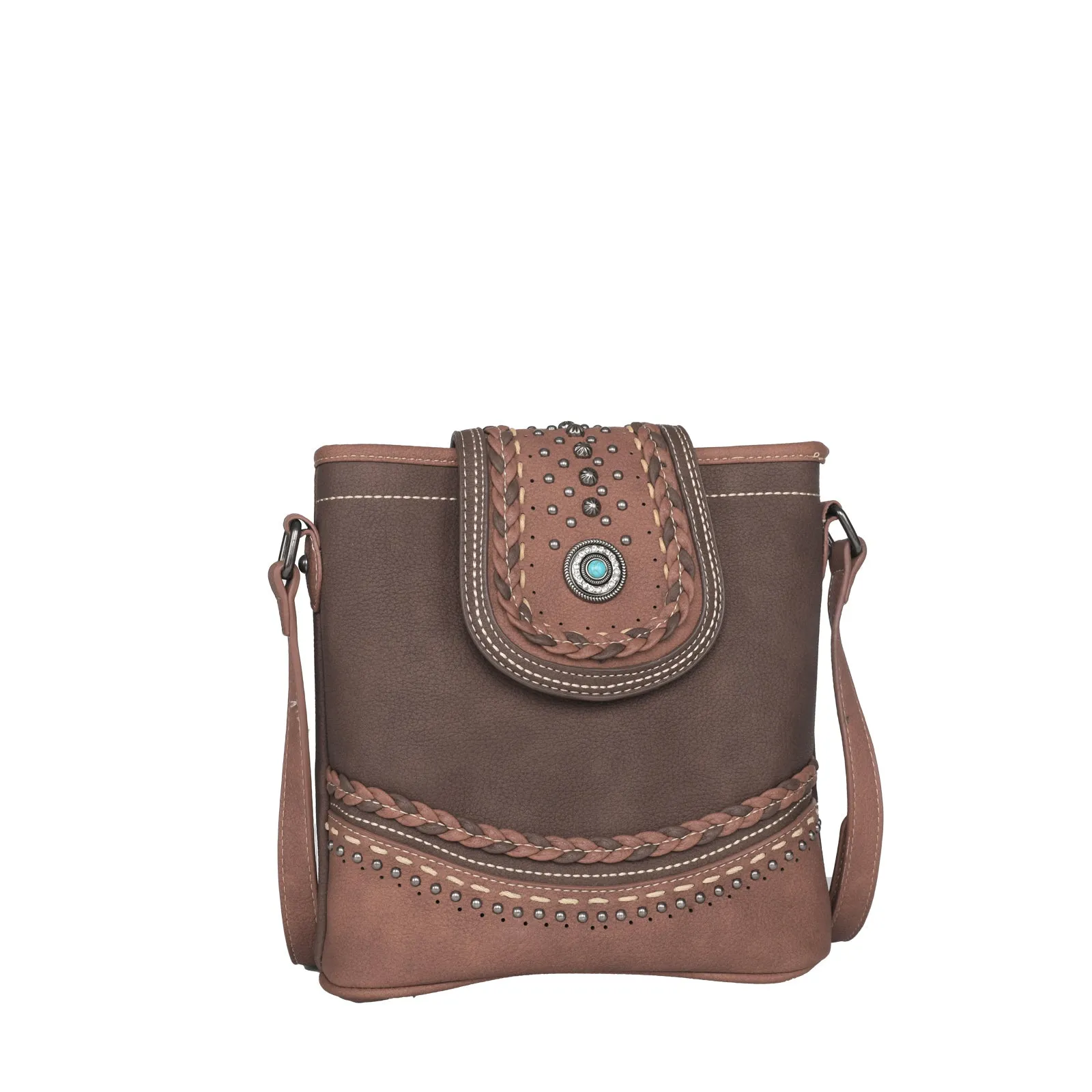 MW1107G-9360 Montana West Concho Collection Concealed Carry Crossbody