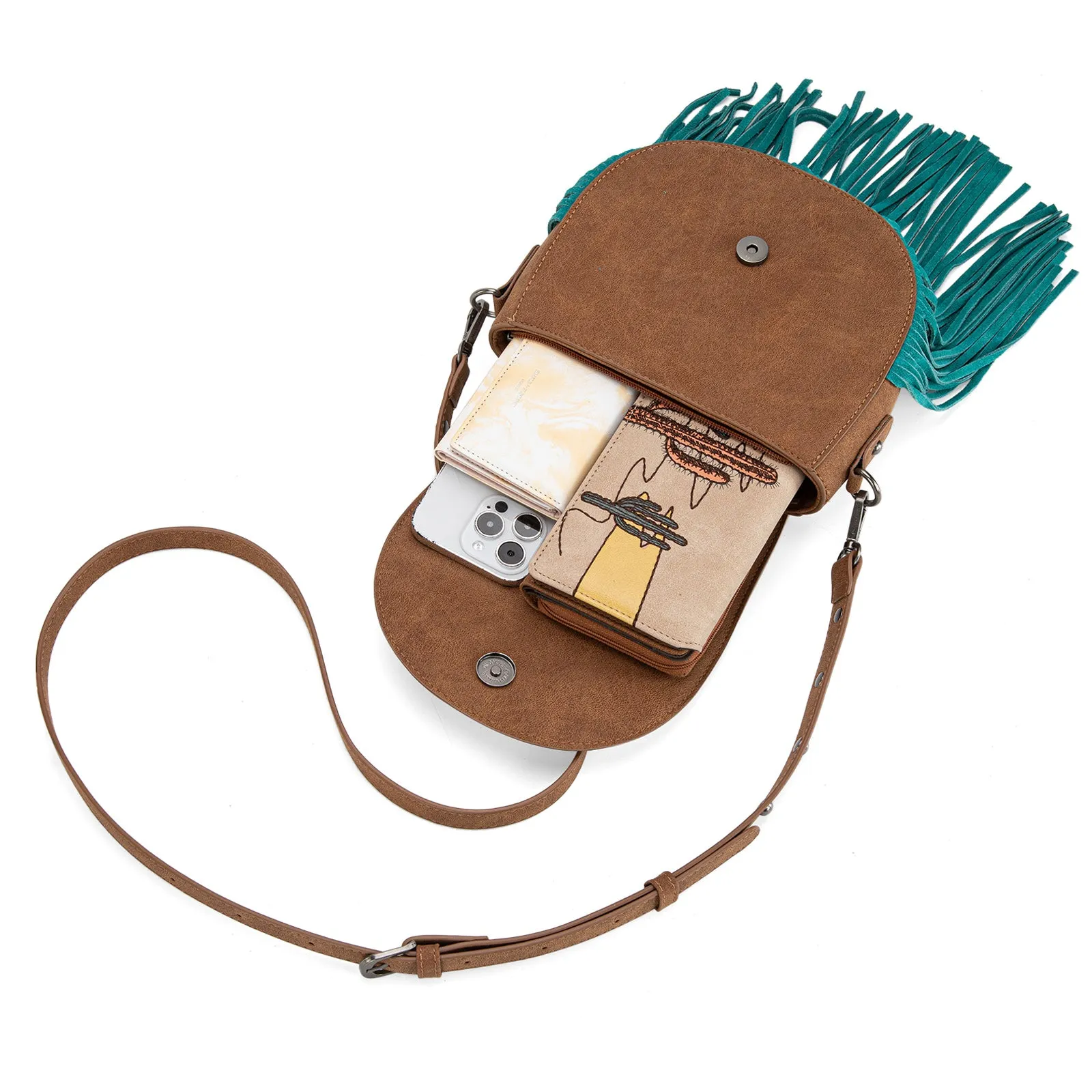 MW1309-8360  Montana West Embroidered Collection Crossbody Bag