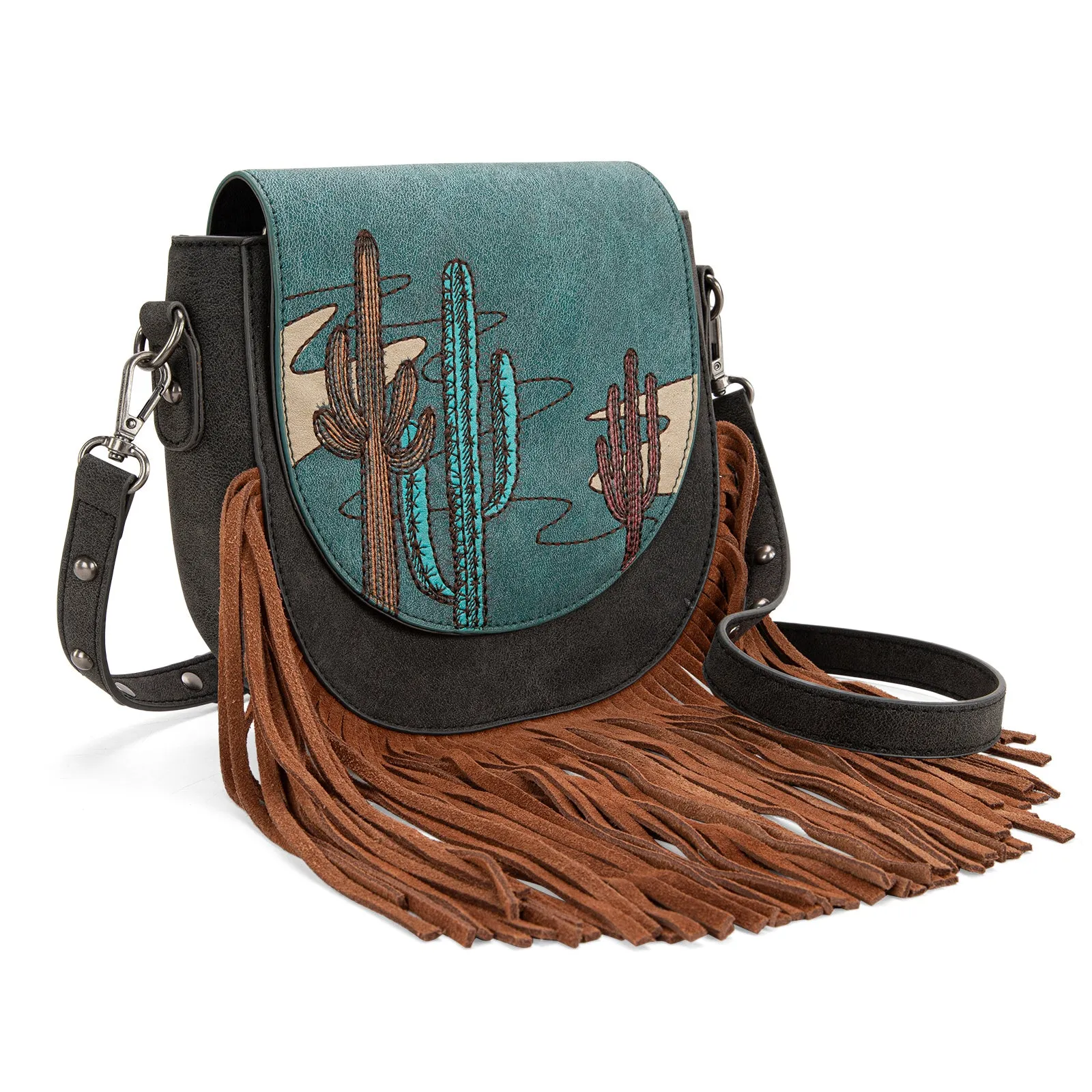 MW1309-8360  Montana West Embroidered Collection Crossbody Bag