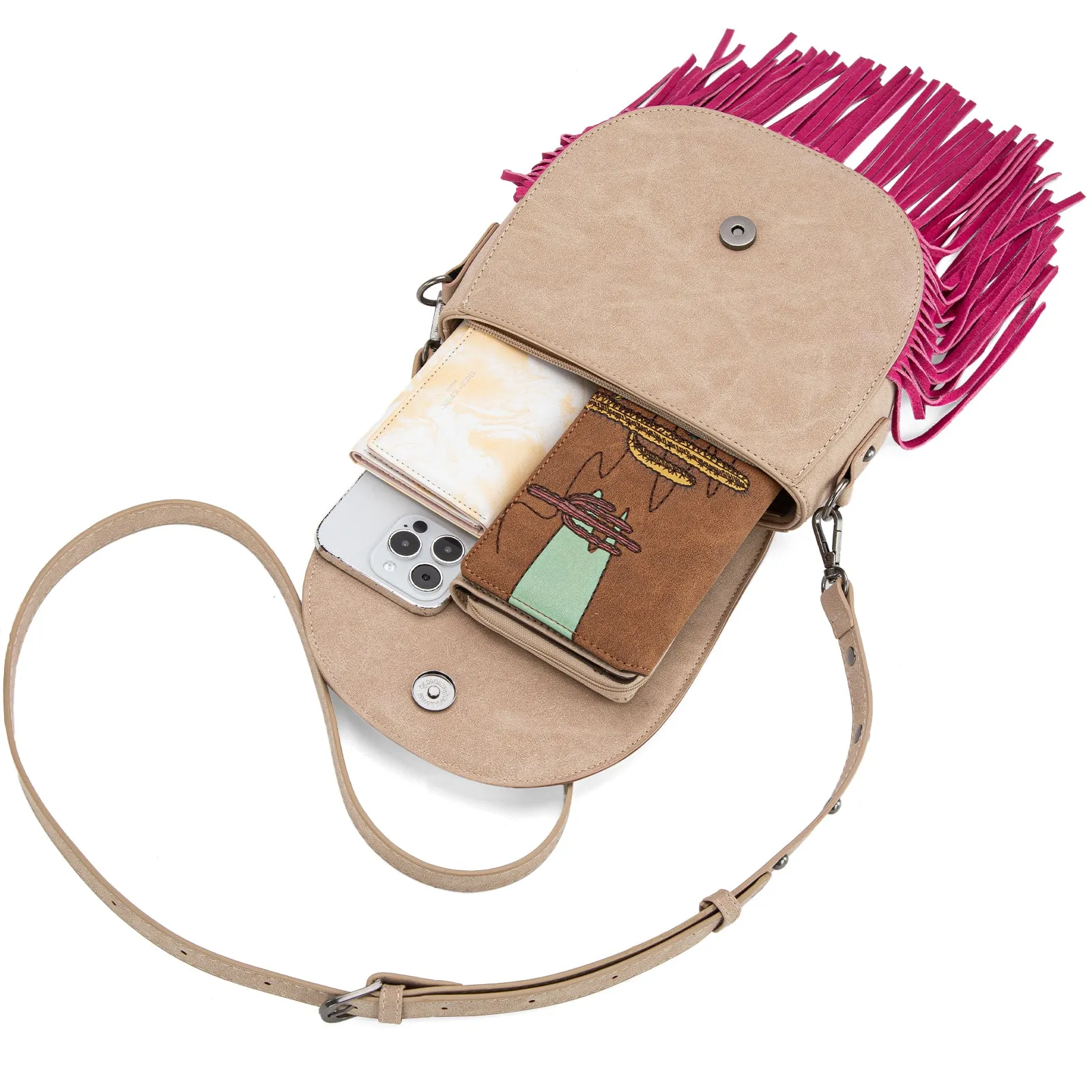 MW1309-8360  Montana West Embroidered Collection Crossbody Bag