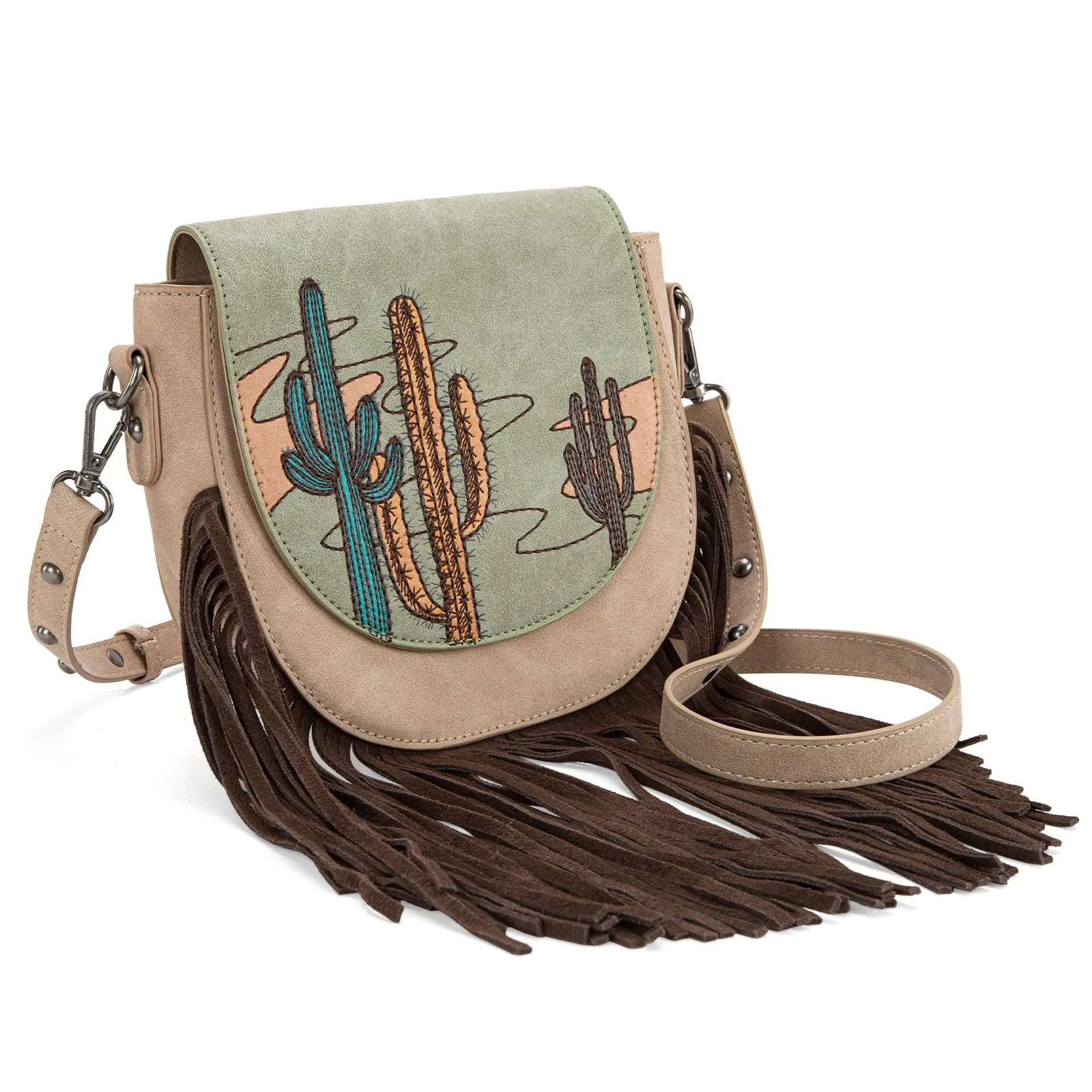 MW1309-8360  Montana West Embroidered Collection Crossbody Bag