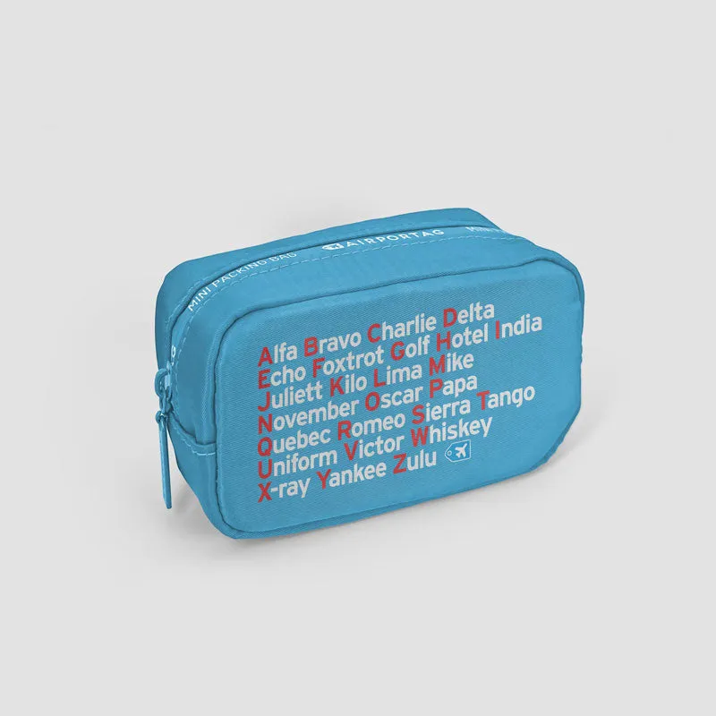 NATO Phonetic Alphabet - Mini Packing Bag