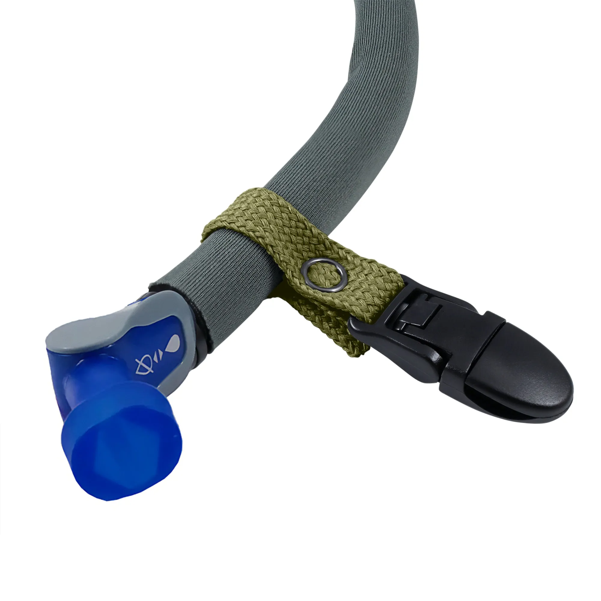 OD Green Drink Tube Lanyard Clip