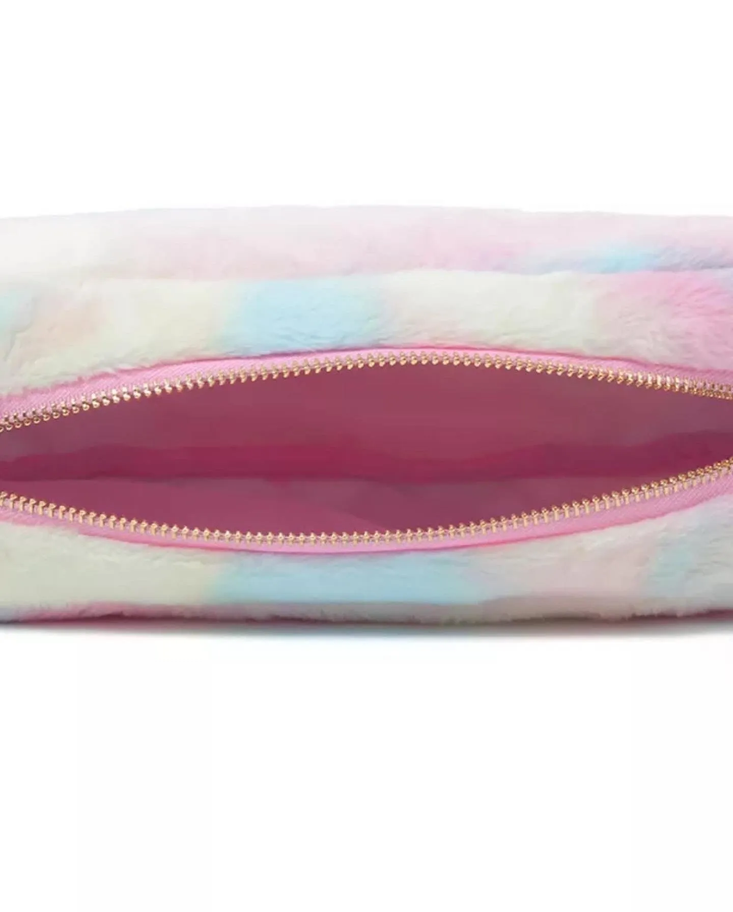 Pastel Plush Zipper Cosmetic Bag - Assorted Sizes