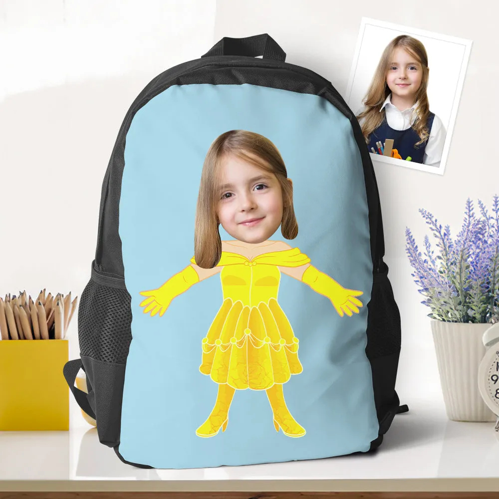 Personalized Belle Photo Backpacks Minime Bookbags Back To School Gifts For Girls Gifts