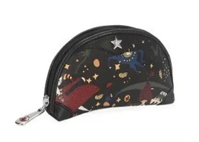 Piero Guidi Magic Circus- 6.5 x 4.5 in. Black Cosmetic Case