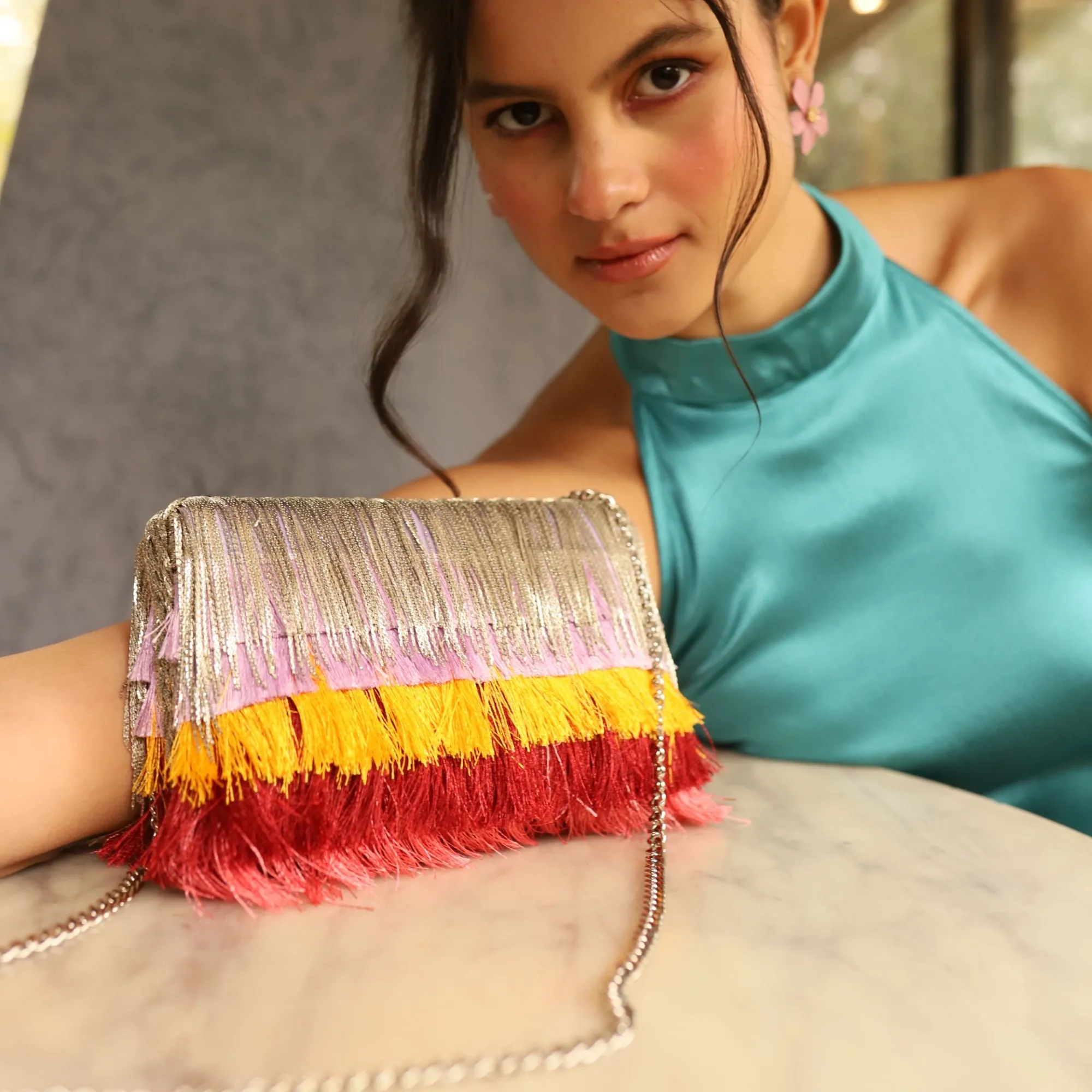 Pina Colada Ombre' Clutch