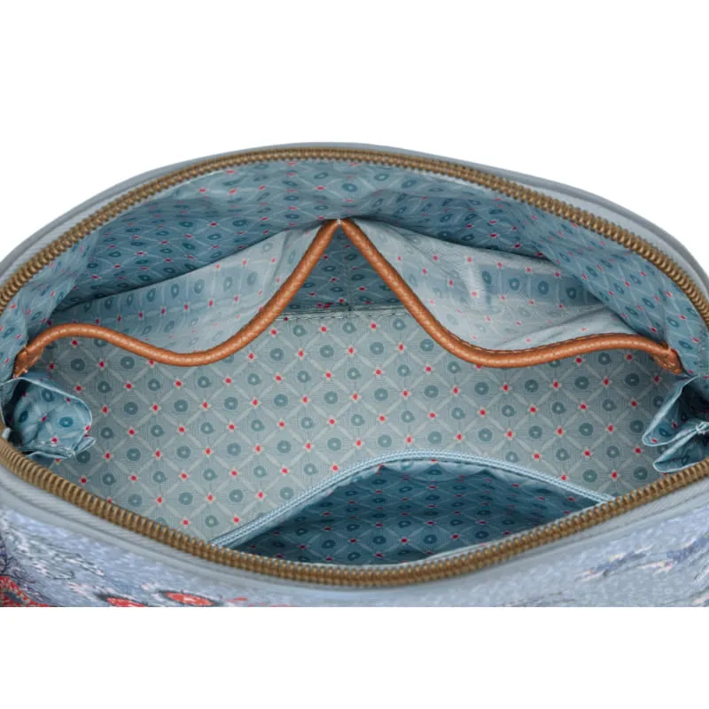 PIP Studio Flower Festival Light Blue Triangle Cosmetic Bag