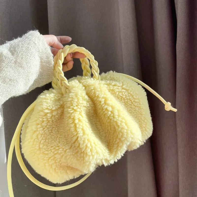 Plush Pumpkin Crossbody Bag