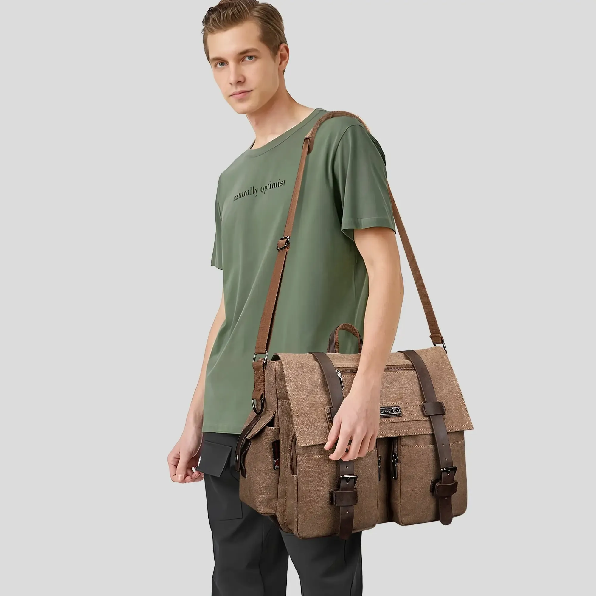 Postman Bag For Men Vintage Canvas Messenger Bag Tote Bags