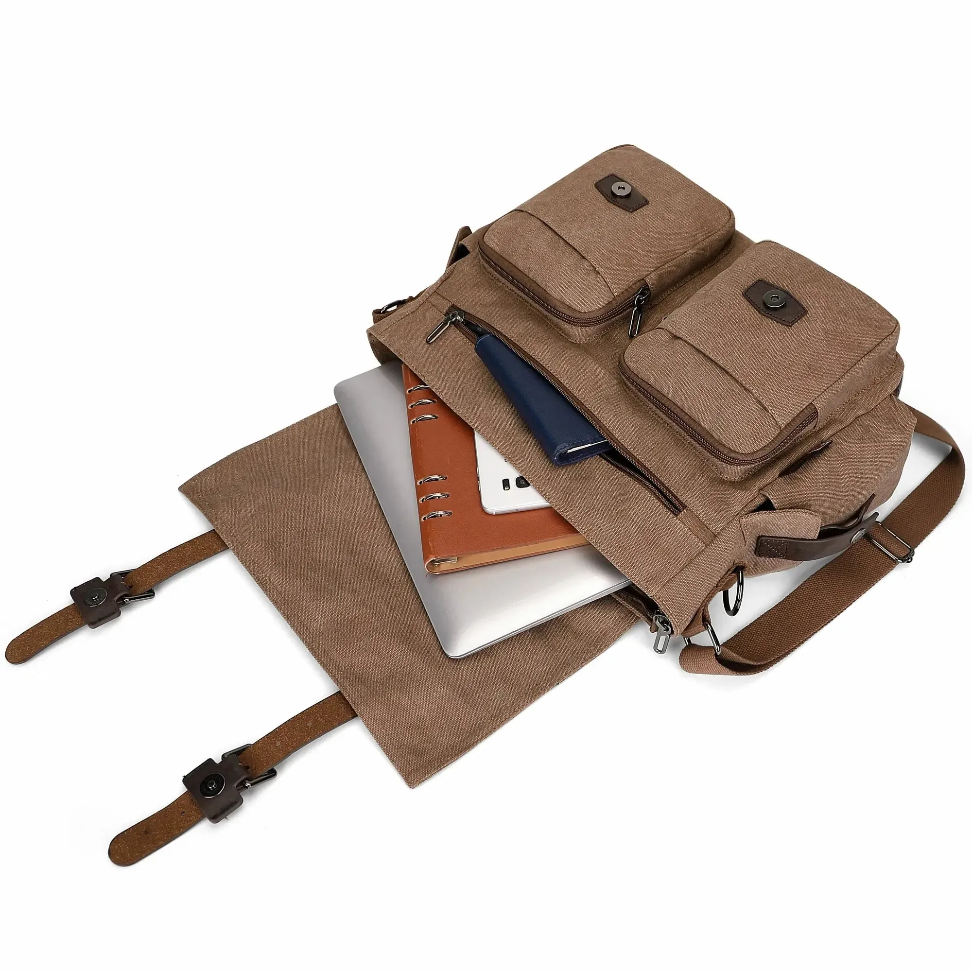 Postman Bag For Men Vintage Canvas Messenger Bag Tote Bags