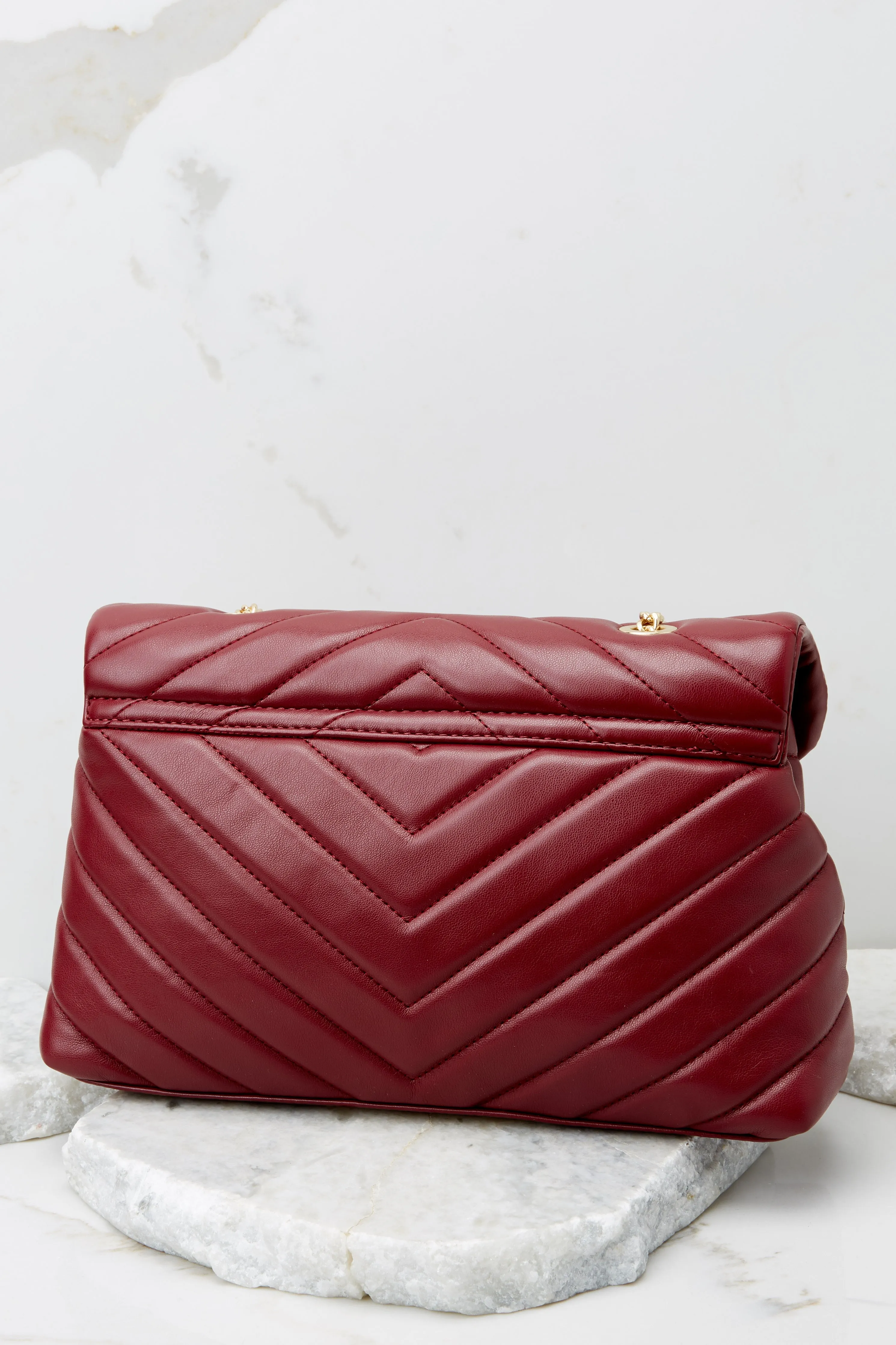 Power Through It Merlot Crossbody Bag