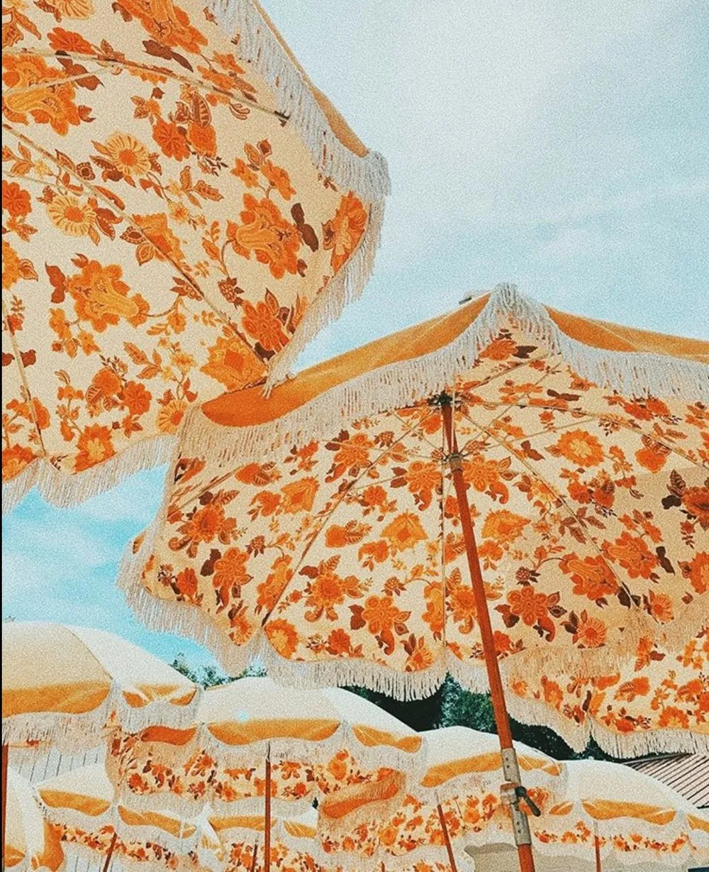 Premium Beach Umbrella - Paisley Bay