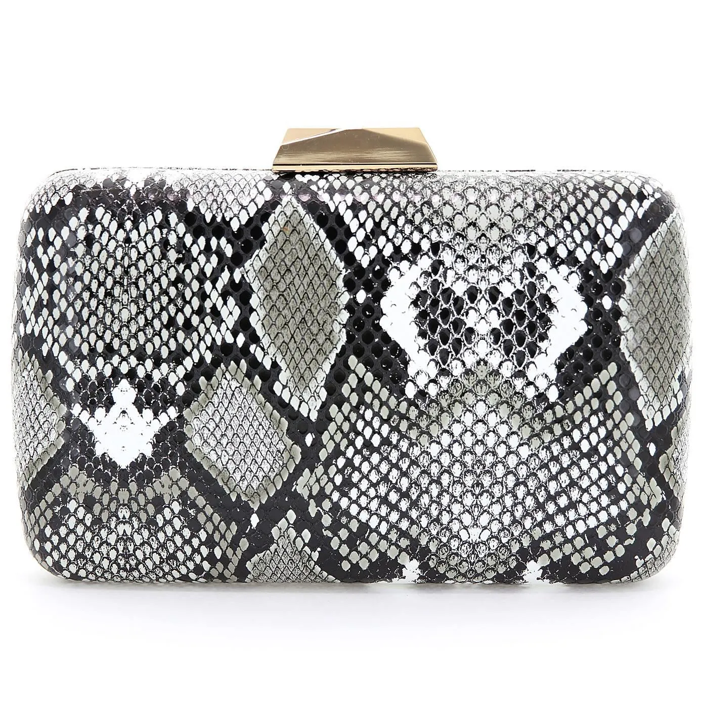 Python Black White Clutch