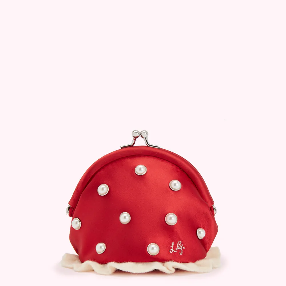 RED MAGICAL MUSHROOM FRAME COIN PURSE