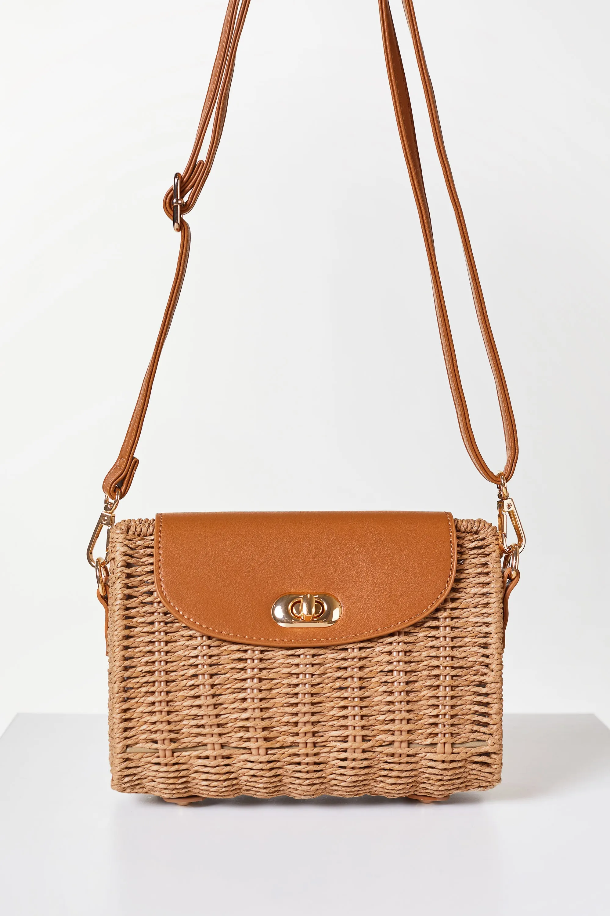 Renata Tan Woven Purse